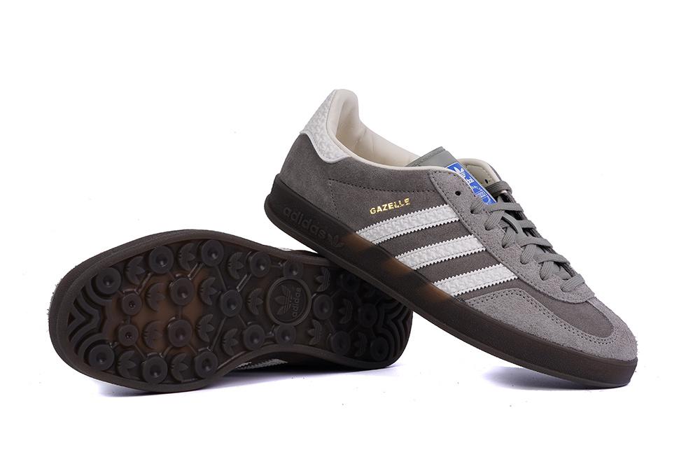 PK GOD Adidas Gazelle Indoor Grey White RETAIL MATERIALS READY TO SHIP